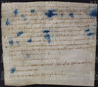 15 A.13.XVr, Investitura fatta da Uberto abbate a favore di Giovanni e Martino, Panzano, [938-939, apr. 10]